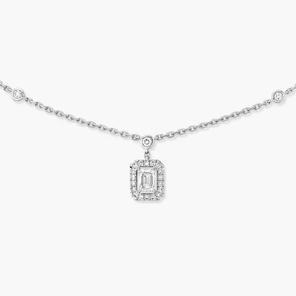 [Clover Jewelry]My Twin Diamond Necklace in Silver
