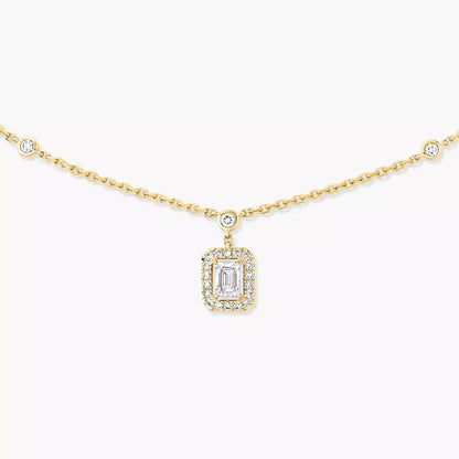 [Clover Jewelry]My Twin Diamond Necklace in Silver