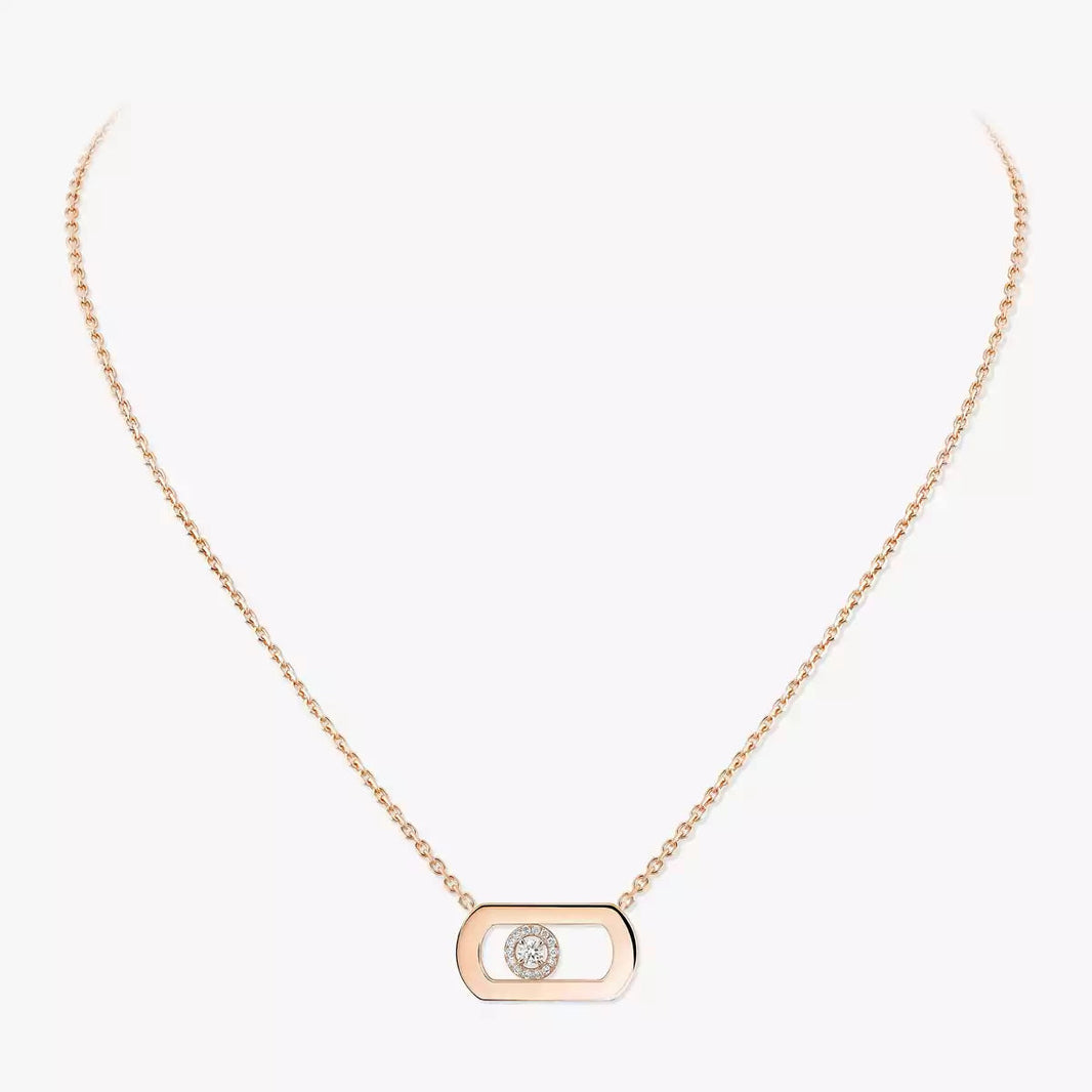 [Clover Jewelry]So Move Diamond Necklace in Gold