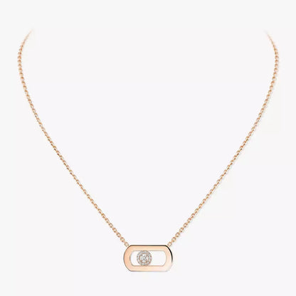 [Clover Jewelry]So Move Diamond Necklace in Gold