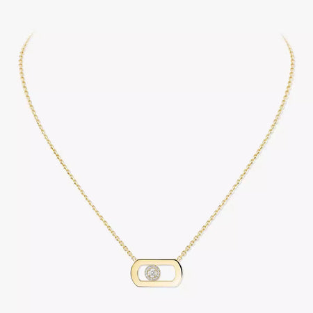 [Clover Jewelry]So Move Diamond Necklace in Gold