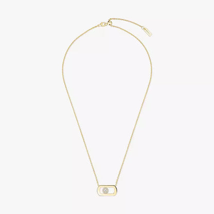 [Clover Jewelry]So Move Diamond Necklace in Gold