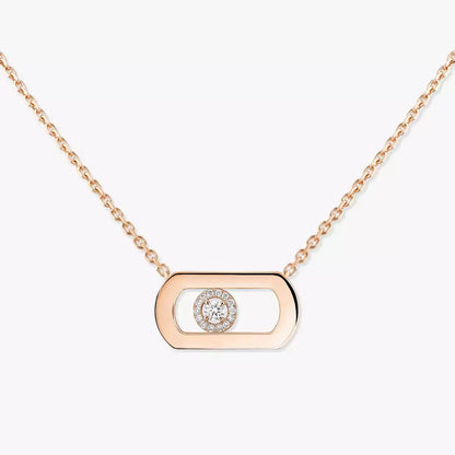 [Clover Jewelry]So Move Diamond Necklace in Gold