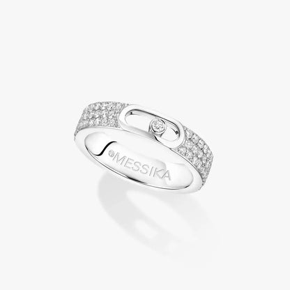 [Clover Jewelry]Move Joaillerie Pave_ Diamond Wedding Ring