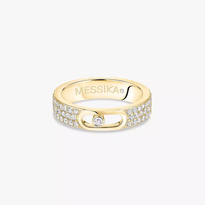 [Clover Jewelry]Move Joaillerie Pave_ Diamond Wedding Ring