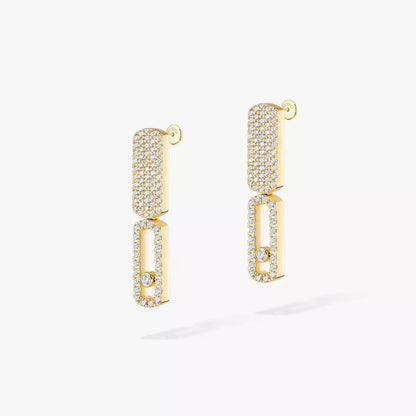[Clover Jewelry]Imperial Move SM Diamond Earrings