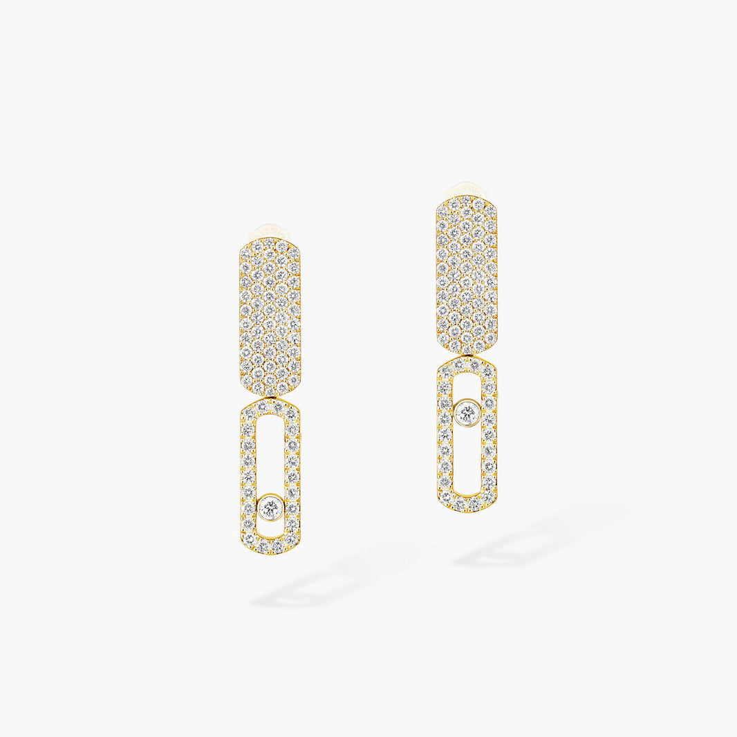 [Clover Jewelry]Imperial Move SM Diamond Earrings