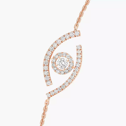[Clover Jewelry]Lucky Eye Pave-Set Diamond Bracelet