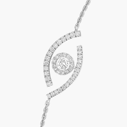 [Clover Jewelry]Lucky Eye Pave-Set Diamond Bracelet