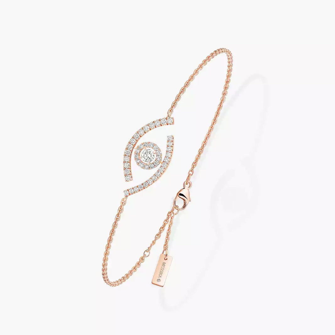 [Clover Jewelry]Lucky Eye Pave-Set Diamond Bracelet