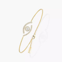 [Clover Jewelry]Lucky Eye Pave-Set Diamond Bracelet