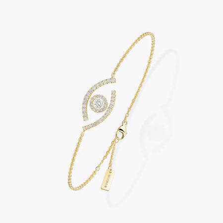 [Clover Jewelry]Lucky Eye Pave-Set Diamond Bracelet