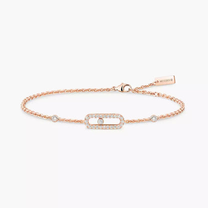 [Clover Jewelry]Move Uno Diamond Bracelet