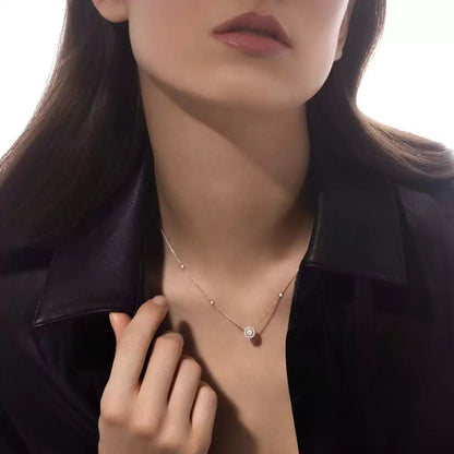 [Clover Jewelry]Diamond Necklace 0,20ct Brilliant Shape Joy