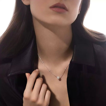 [Clover Jewelry]Diamond Necklace 0,20ct Brilliant Shape Joy