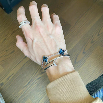 [Clover Jewelry]CLOVER 5 MOTIF PIETERSITE BRACELET COLLECTION