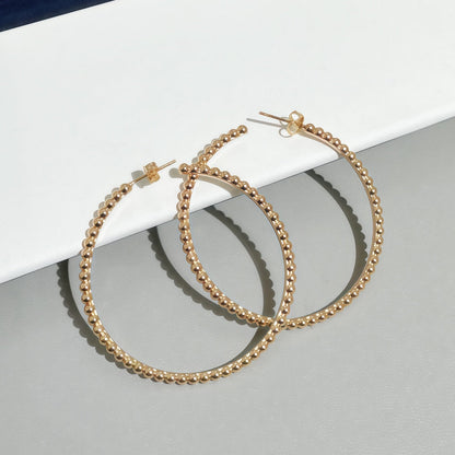 [Clover Jewelry]SMOOTH BEAD STUD EARRINGS