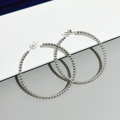 [Clover Jewelry]SMOOTH BEAD STUD EARRINGS