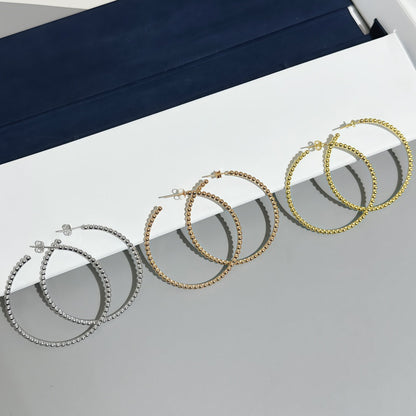 [Clover Jewelry]SMOOTH BEAD STUD EARRINGS