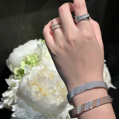 [Clover Jewelry]FIVE-ROW DIAMOND BRACELET