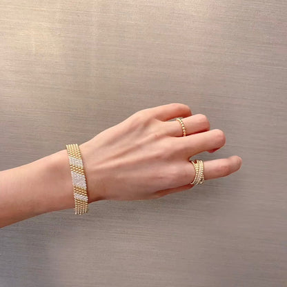 [Clover Jewelry]FIVE-ROW DIAMOND BRACELET