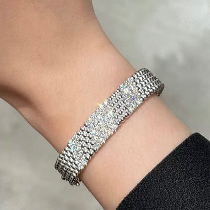 [Clover Jewelry]FIVE-ROW DIAMOND BRACELET