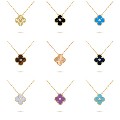 [Clover Jewelry] CLOVER 15MM DIAMOND SINGLE FLOWER NECKLACE COLLECTION