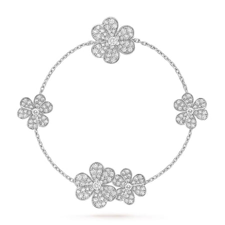 [Clover Jewelry]FRIVOLE SILVER 5 FLOWERS BRACELET