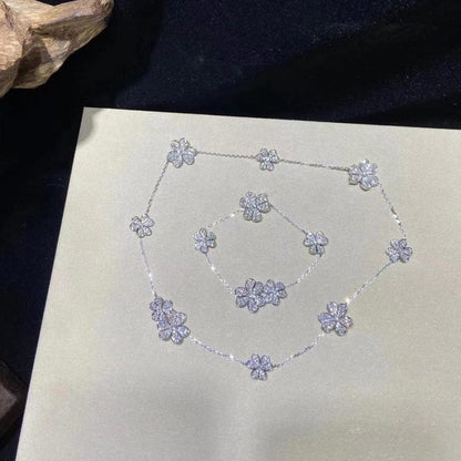 [Clover Jewelry]FRIVOLE SILVER 5 FLOWERS BRACELET