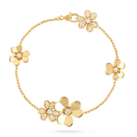 [Clover Jewelry]FRIVOLE GOLD 5 FLOWERS BRACELET