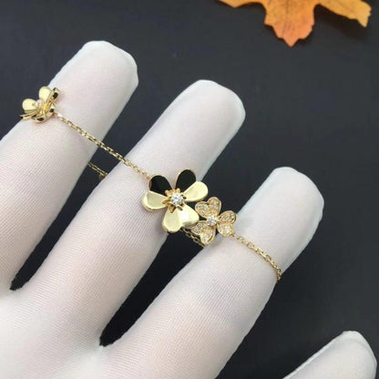 [Clover Jewelry]FRIVOLE GOLD 5 FLOWERS BRACELET