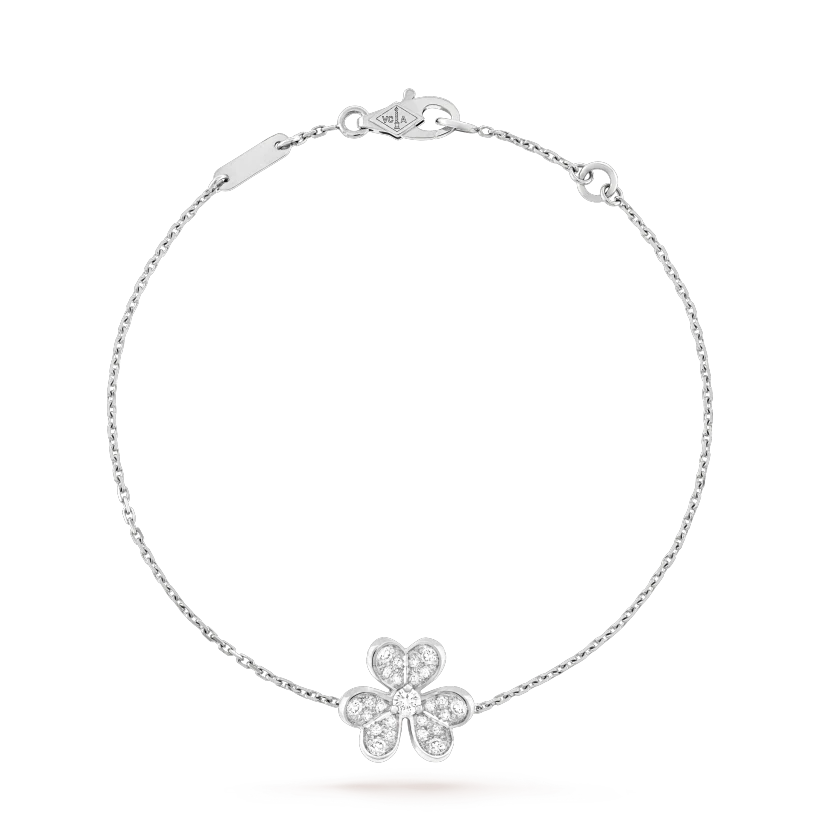 [Clover Jewelry]FRIVOLE SILVER FLOWER DIAMOND BRACELET