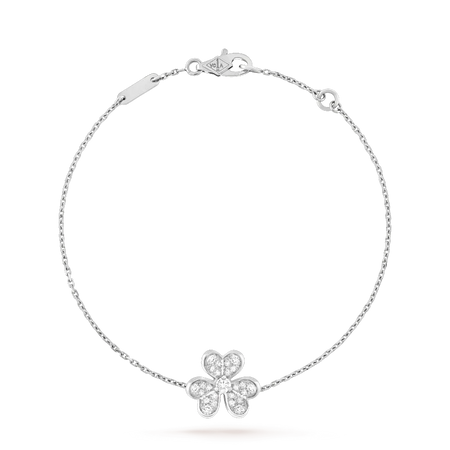 [Clover Jewelry]FRIVOLE SILVER FLOWER DIAMOND BRACELET