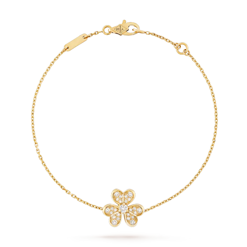 [Clover Jewelry]FRIVOLE GOLD FLOWER DIAMOND BRACELET