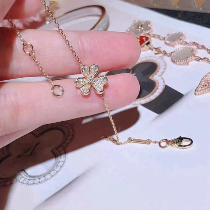 [Clover Jewelry]FRIVOLE GOLD FLOWER DIAMOND BRACELET