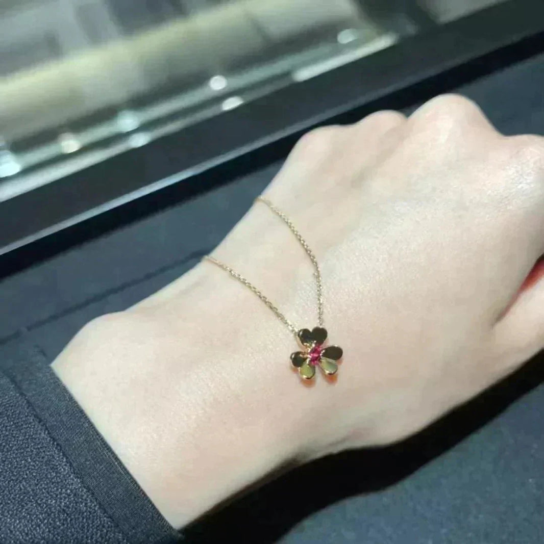 [Clover Jewelry]FRIVOLE GOLD FLOWER NECKLACE