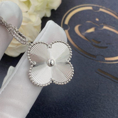 [Clover Jewelry]CLOVER 25MM SILVER BIG CLOVER NECKLACE