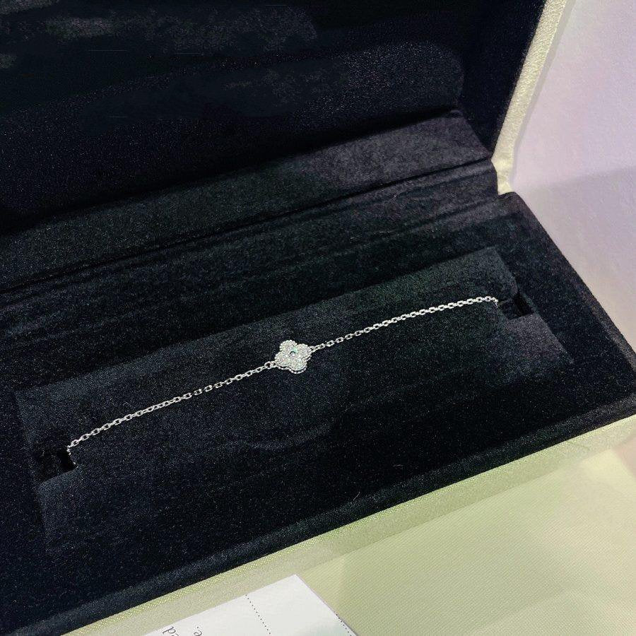 [Clover Jewelry]CLOVER  SINGLE FLOWER BRACELET SILVER