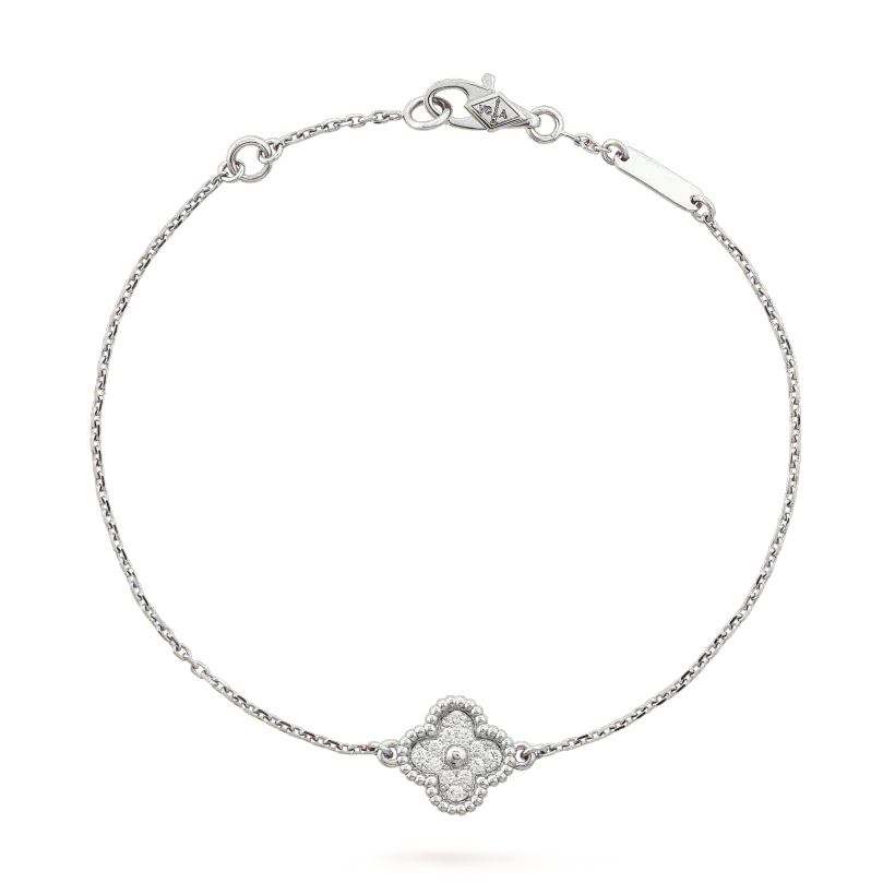 [Clover Jewelry]CLOVER  SINGLE FLOWER BRACELET SILVER