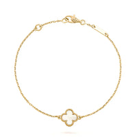 [Clover Jewelry]CLOVER WHITE MOP SINGLE FLOWER BRACELET