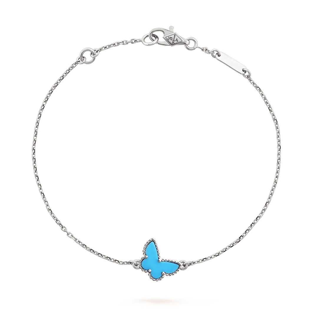 [Clover Jewelry]BUTTERFLY TURQUOISE BUTTERFLY BRACELET SILVER