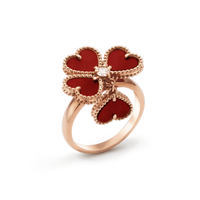 [Clover Jewelry]SWEET CLOVER CARNELIAN RING