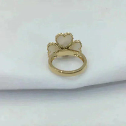 [Clover Jewelry]SWEET CLOVER WHITE MOP RING
