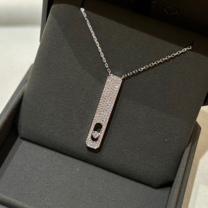 [Clover Jewelry]MY FIRST DIAMOND PAVED NECKLACE