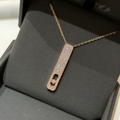 [Clover Jewelry]MY FIRST DIAMOND PAVED NECKLACE