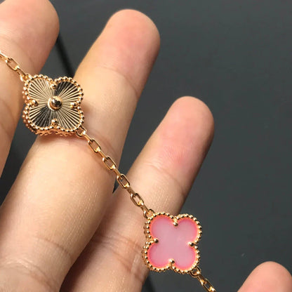 [Clover Jewelry] CLOVER 5 MOTIFS  PINK MOP BRACELET COLLECTION