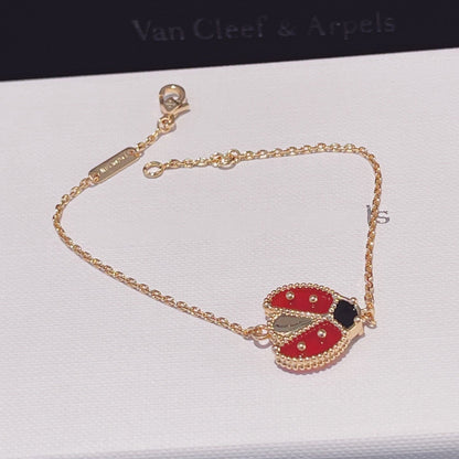 [Clover Jewelry]LUCKY SPRING 1 MOTIF PINK GOLD BRACELET