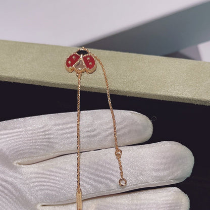 [Clover Jewelry]LUCKY SPRING 1 MOTIF PINK GOLD BRACELET