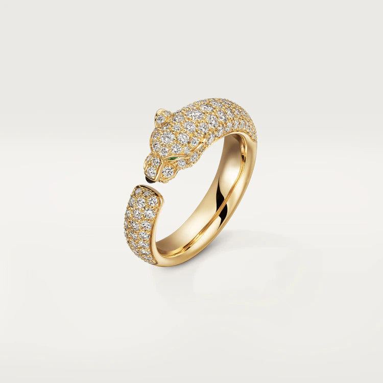 [Clover Jewelry]PANTHERE PINK GOLD DIAMOND RING