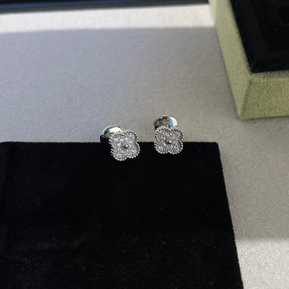 [Clover Jewelry]CLOVER MINI DIAMOND STUD EARRINGS